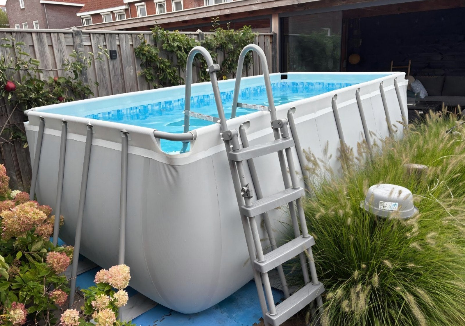 Zwembad 488x305x107 met warmte en extras, Ophalen