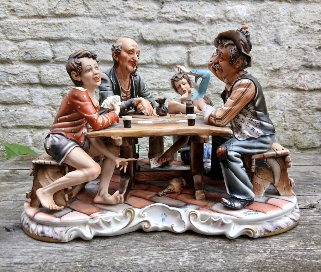 vintage italiaans beeld biscuit CAPODIMONTE,Rori, Ophalen