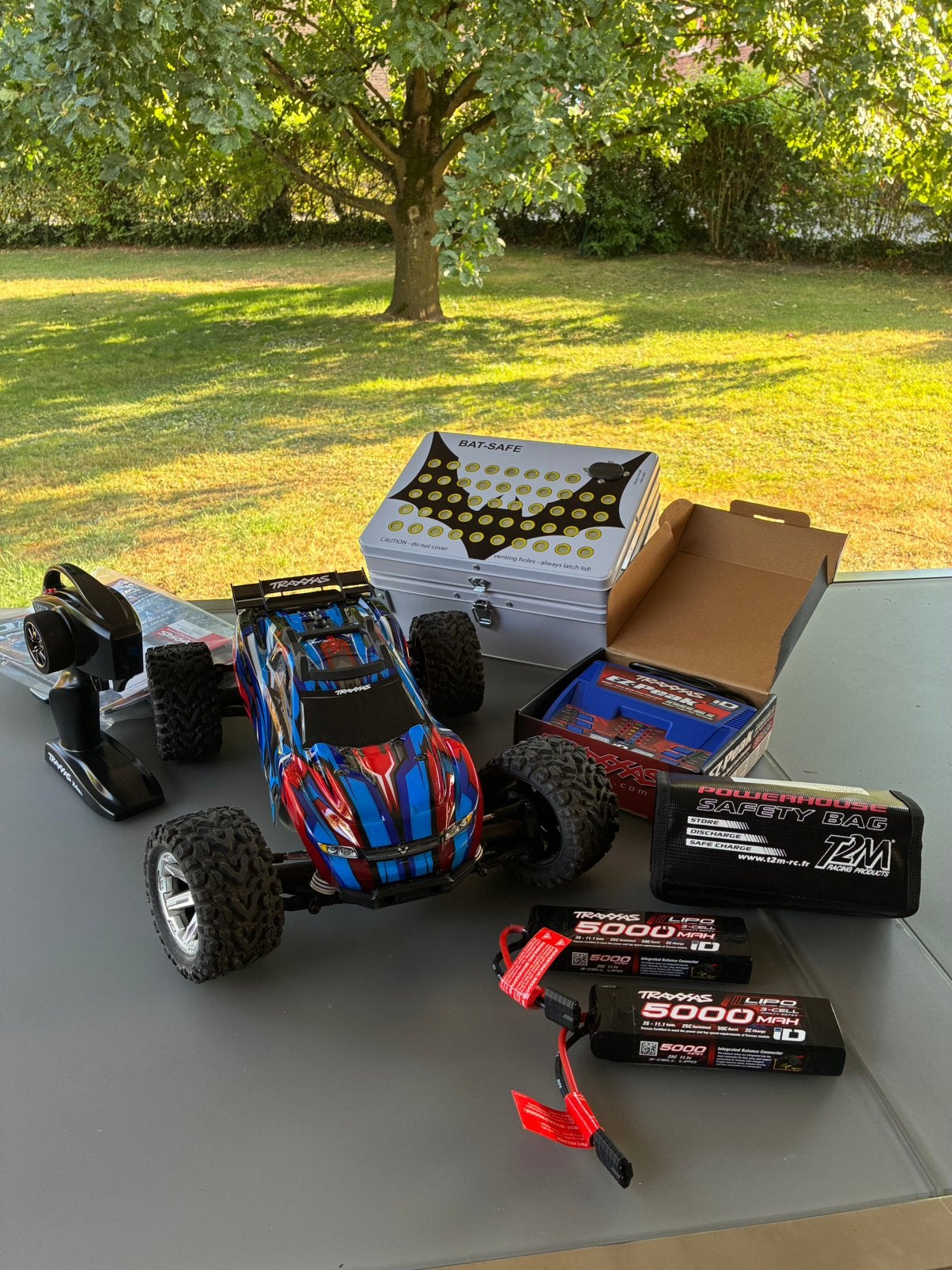 Voiture télécommandée traxxas rustler 4x4, Échelle 1:10, Voiture off road, Comme neuf, Enlèvement