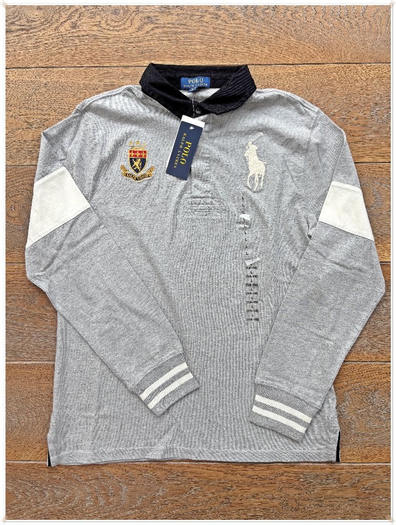 RALPH LAUREN - POLO LONGUES MANCHES – T.: 14-16A, Neuf, Garçon, Enlèvement ou Envoi, Pull ou Veste