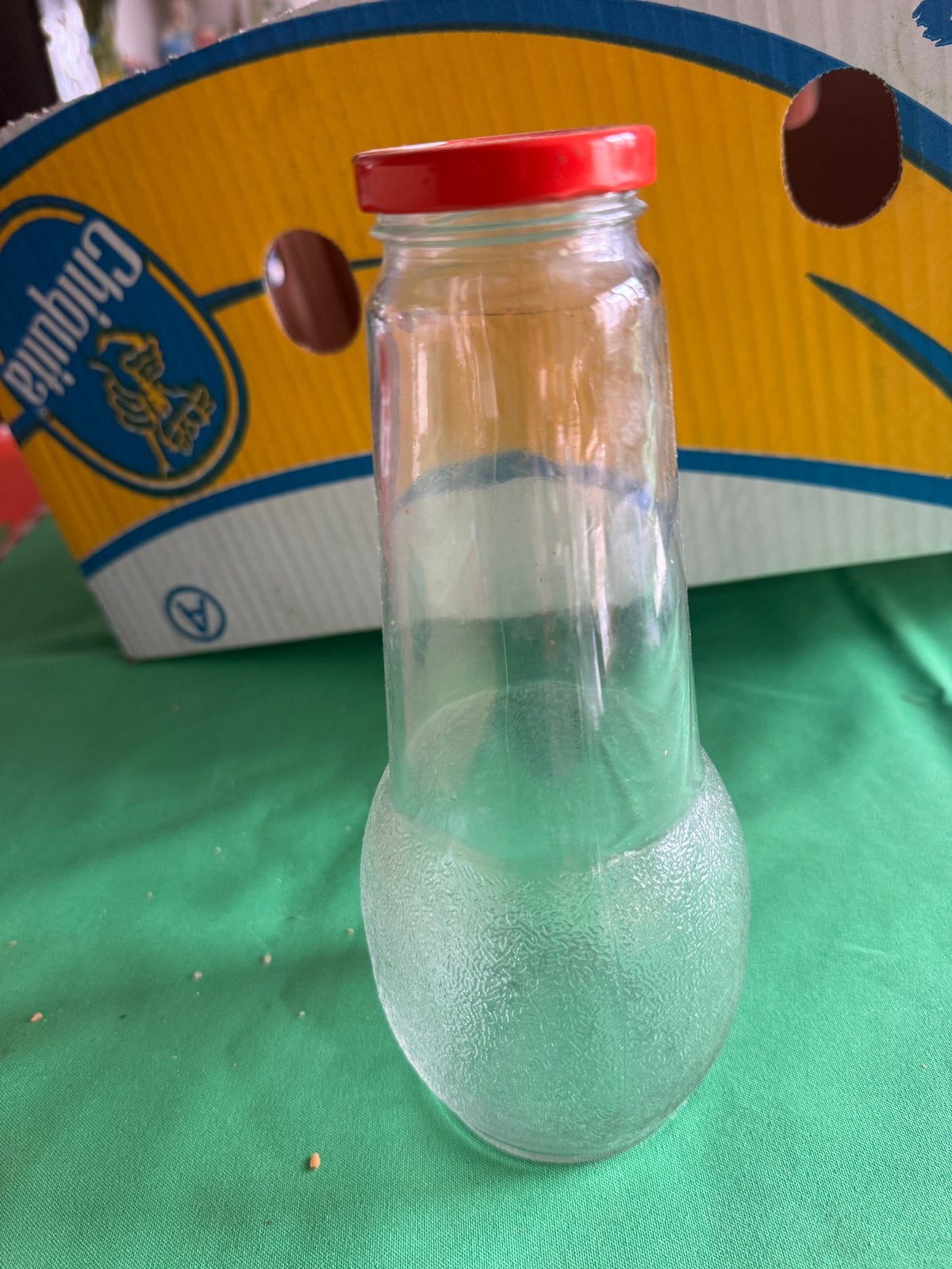 4 oude Looza flessen te koop props, Ophalen, Gebruikt