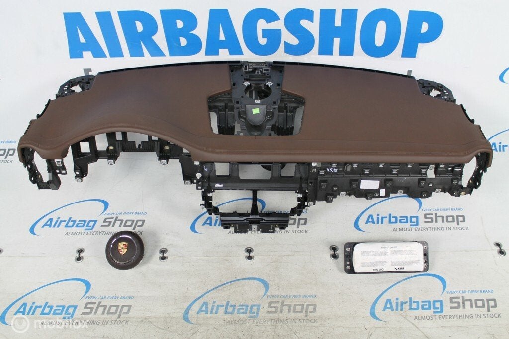 Airbag kit Tableau de bord cuir brun Porsche Cayenne, Gebruikt, Ophalen of Verzenden