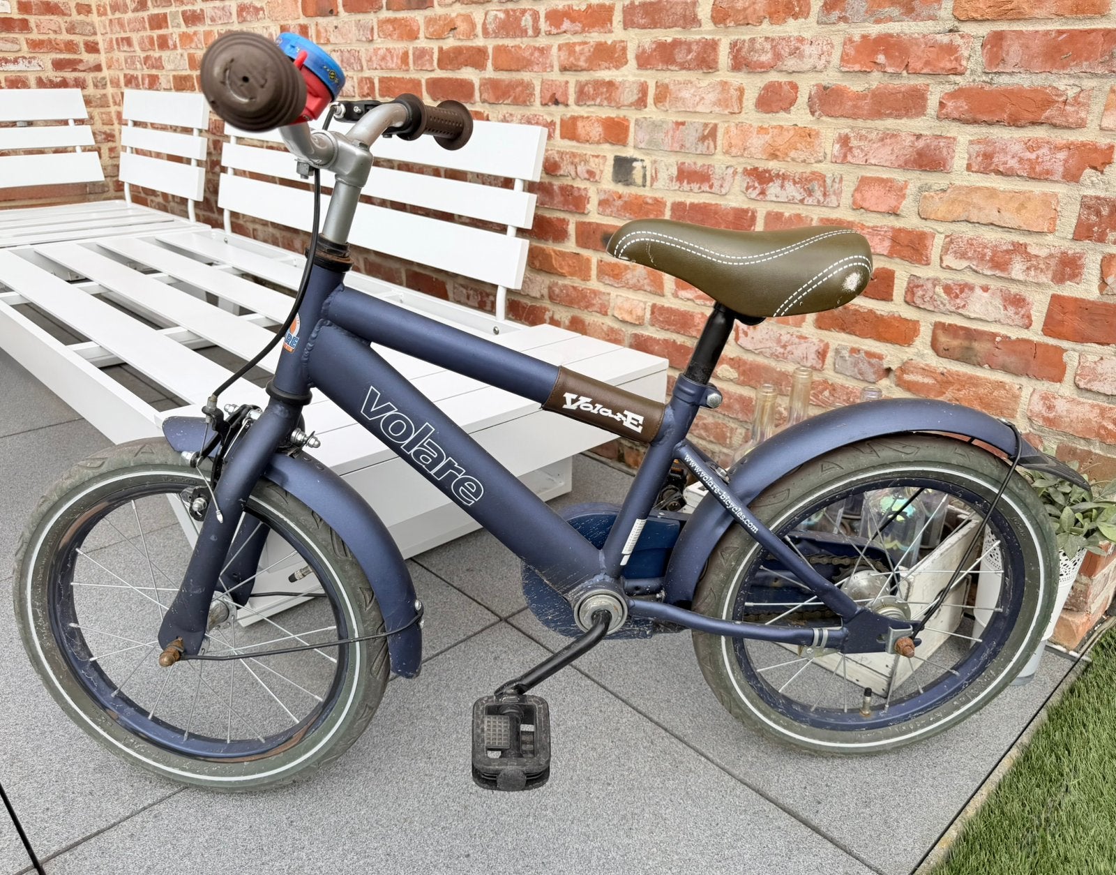 Volare kinderfiets (16 inch) donkerblauw, Fietsen en Brommers, Ophalen, Gebruikt