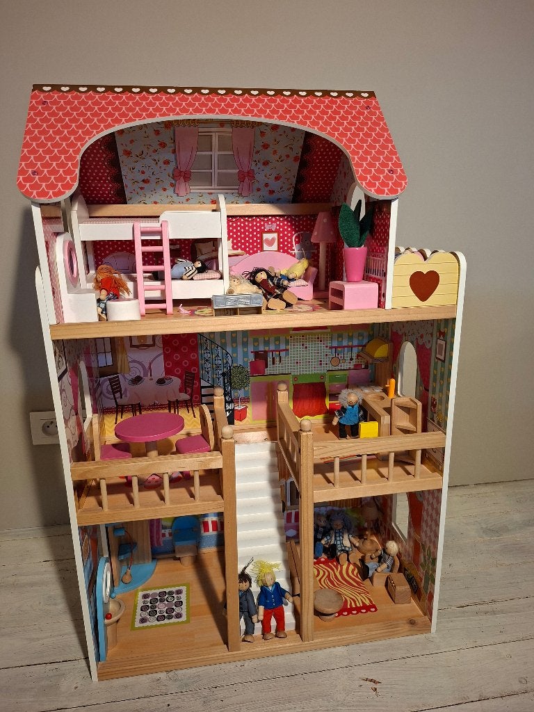 Poppenhuis, Kinderen en Baby's, Ophalen, Gebruikt, Poppenhuis