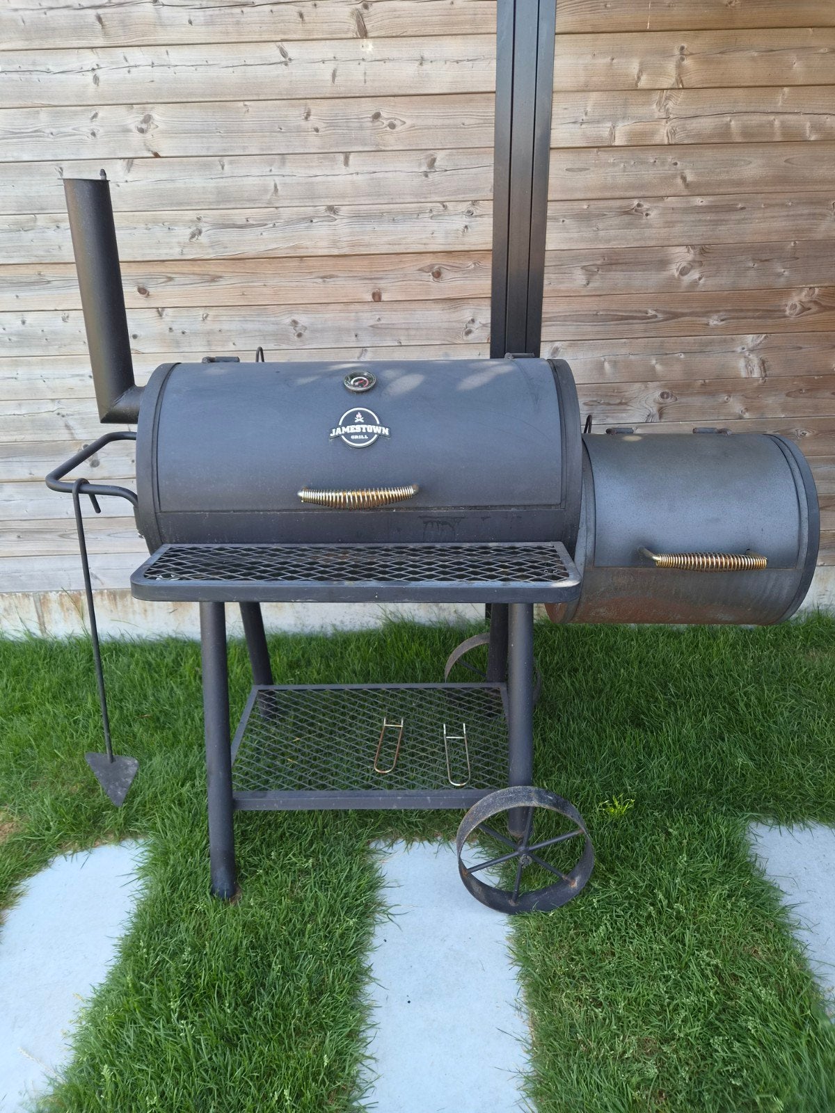jamestow grill , bbq , smoker, Tuin en Terras, Houtskoolbarbecues, Ophalen, Gebruikt, Jamestown