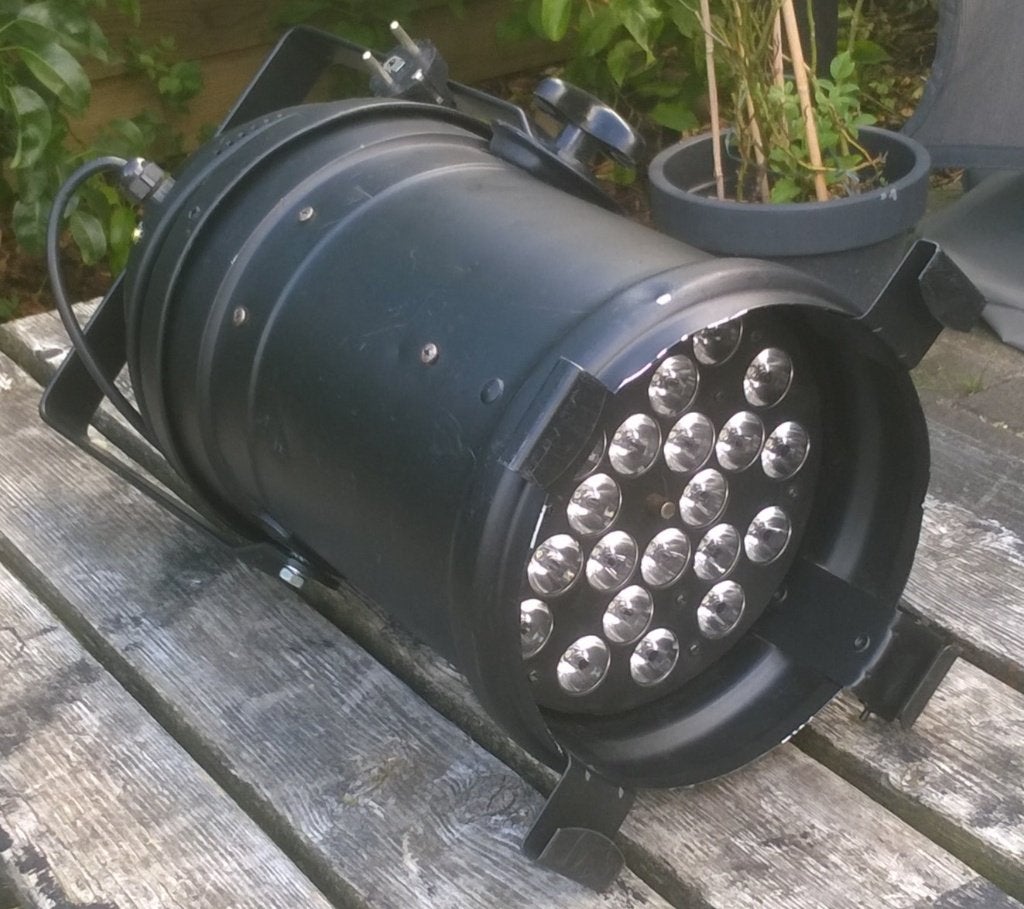 PAR-64 LED spot, Showtec, Ophalen of Verzenden, Gebruikt, Licht, Geluidgestuurd