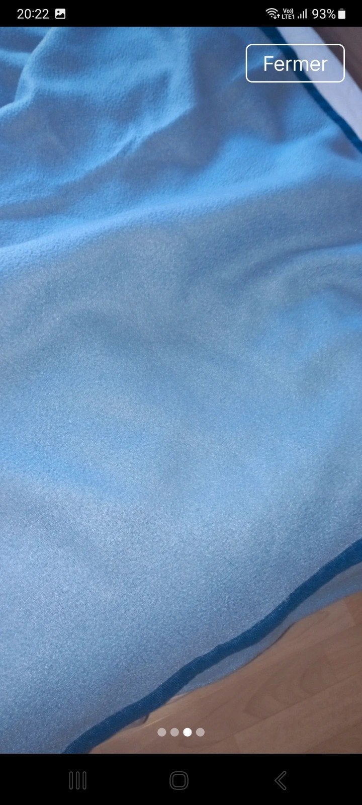 couverture 2 personnes, Enlèvement ou Envoi, Comme neuf, Autres types, Bleu