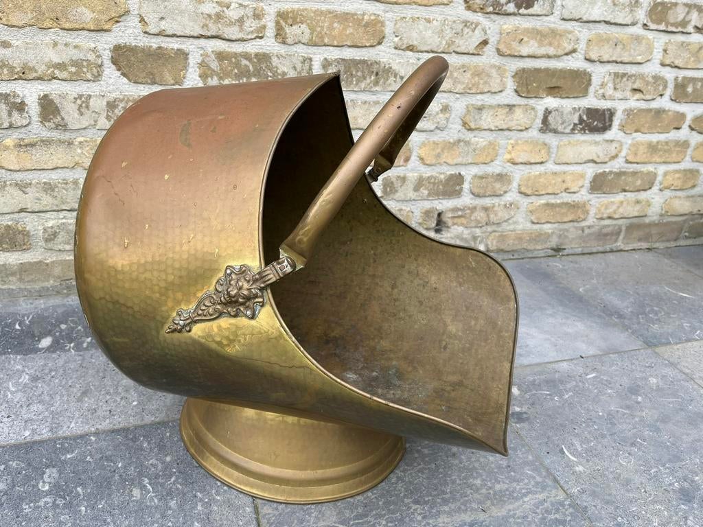 Koperen houtketel, Huis en Inrichting, Kachels, Ophalen, Gebruikt