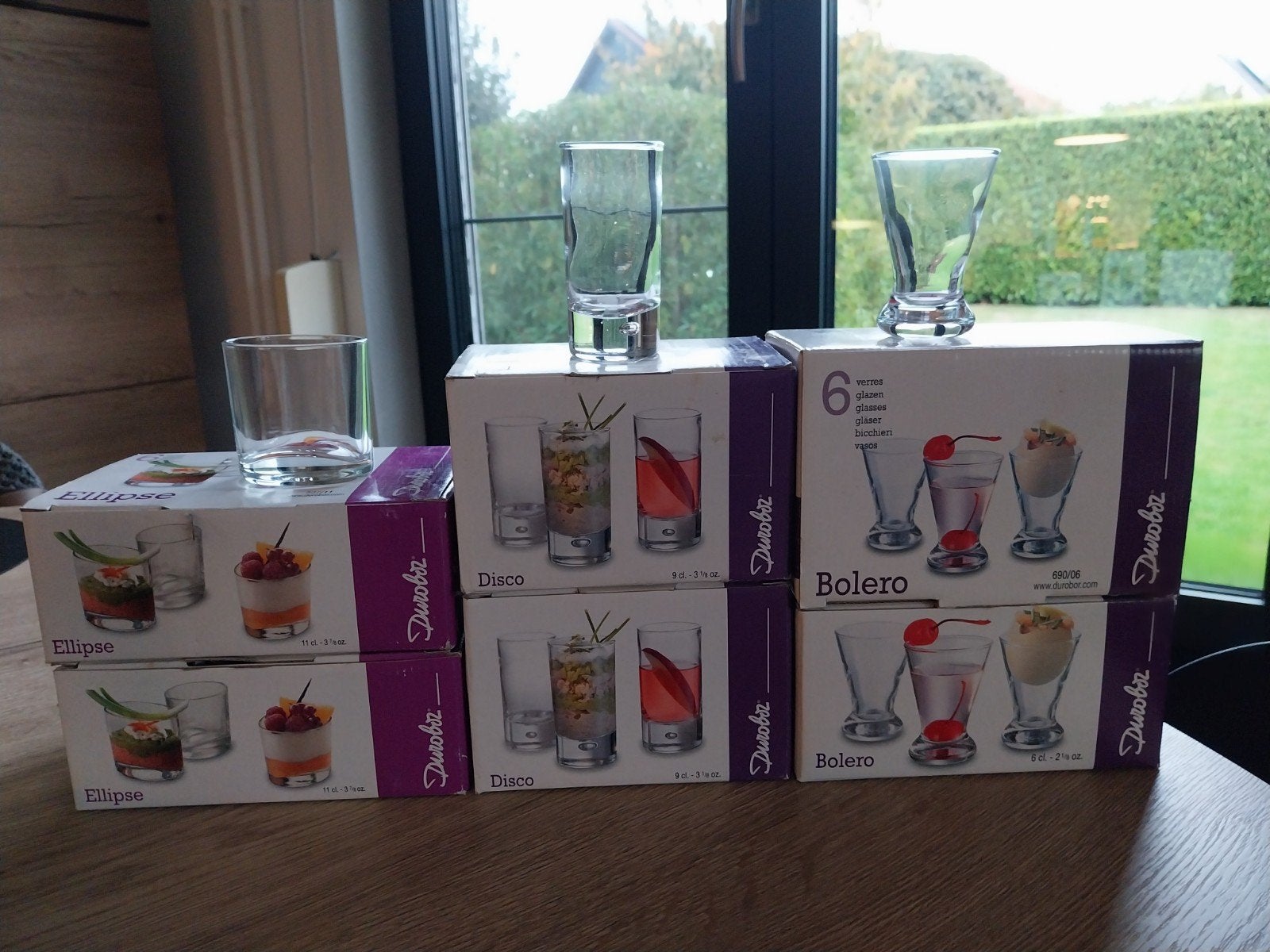 setje amuse glaasjes  3 soorten 12 stuks, 36 stuks in totaal, Ophalen, Nieuw, Glas