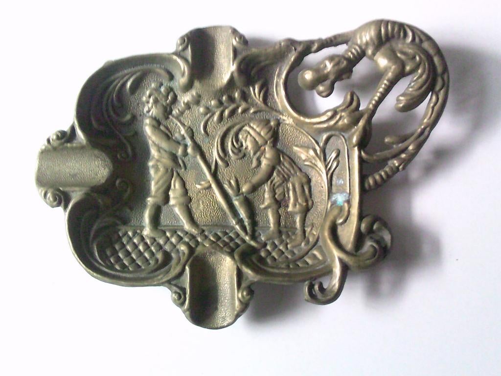 bronze asbak, Ophalen, Brons