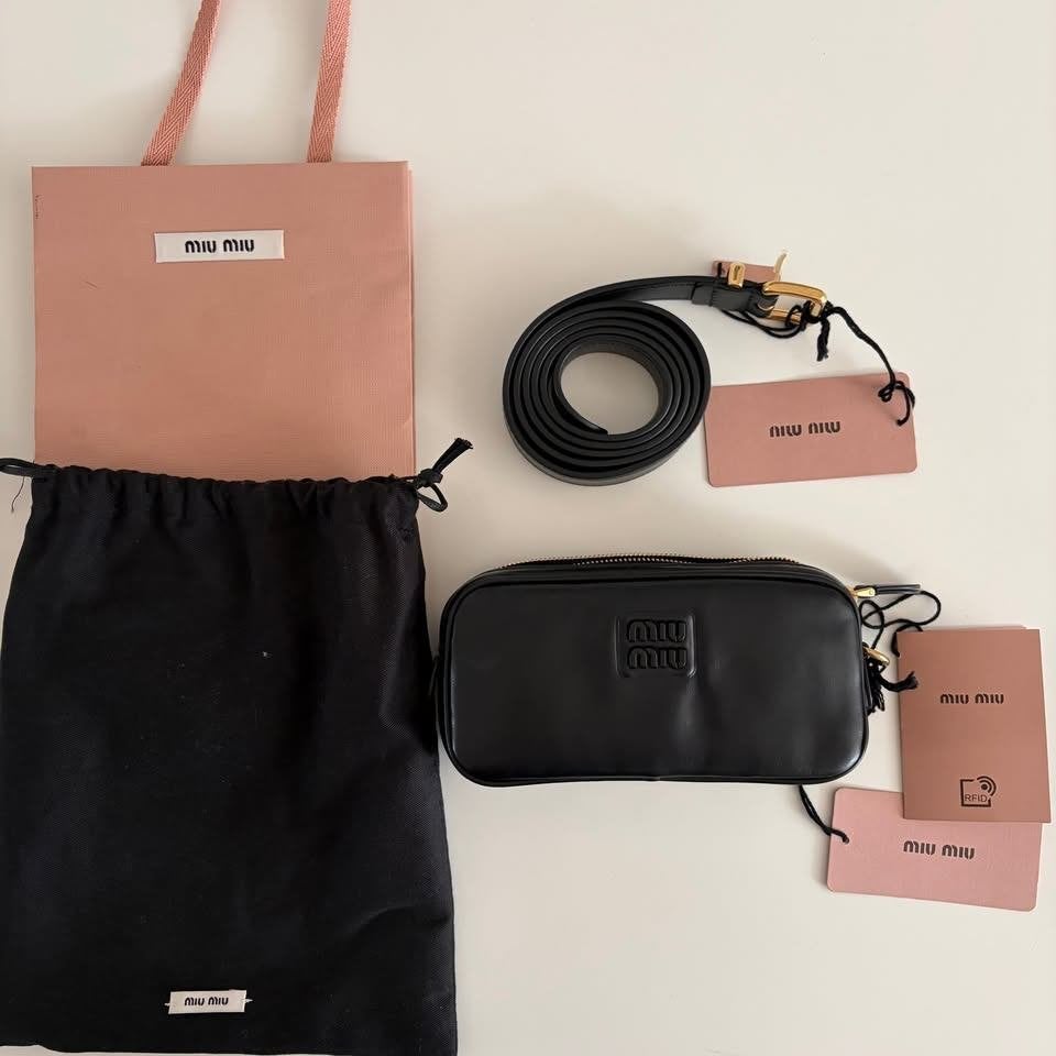 Sac Miu Miu Arcadie, Enlèvement, Neuf, Noir, Sac à bandoulière