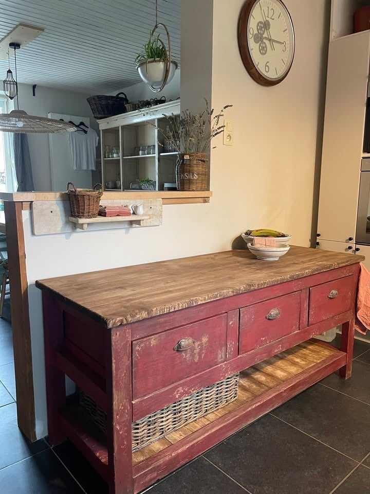 Zeer mooi keukenblok en zijn 3 grote laden, Ophalen, Zo goed als nieuw