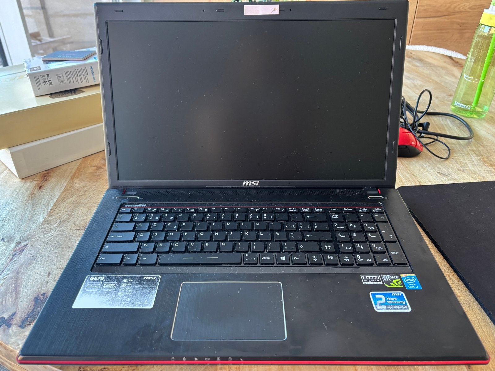 MSI GE70 2OE - Gaming laptop, Computers en Software, Windows Laptops, Gebruikt, 17 inch of meer, HDD, 3 tot 4 Ghz, 8 GB, Azerty