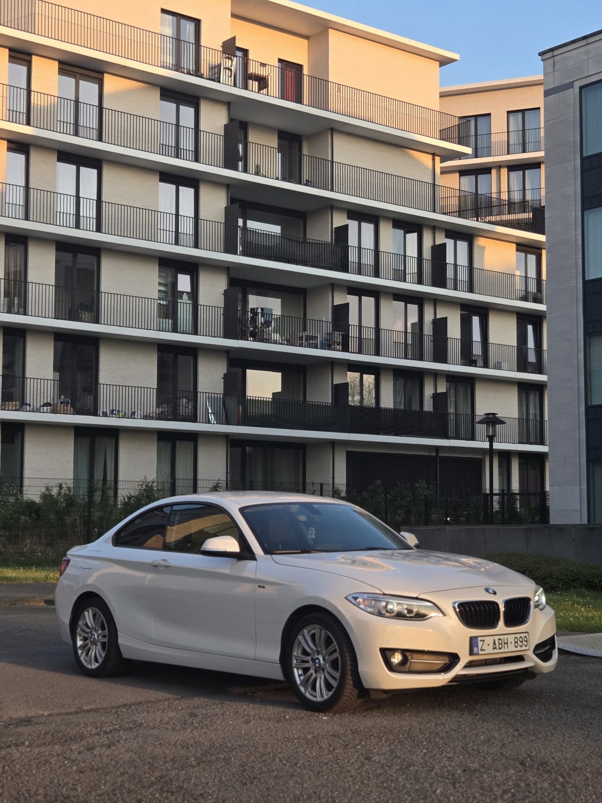 BMW 218D Sport Diesel Euro6B perfect staat!, Cuir, Achat, Euro 6, Entreprise