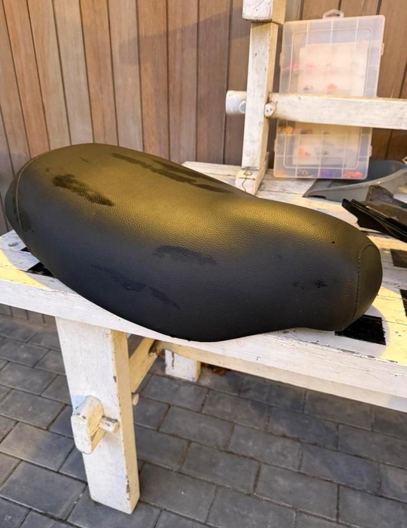 Piaggio typhoon zadel, Fietsen en Brommers, Ophalen, Zo goed als nieuw, Zadel, Piaggio