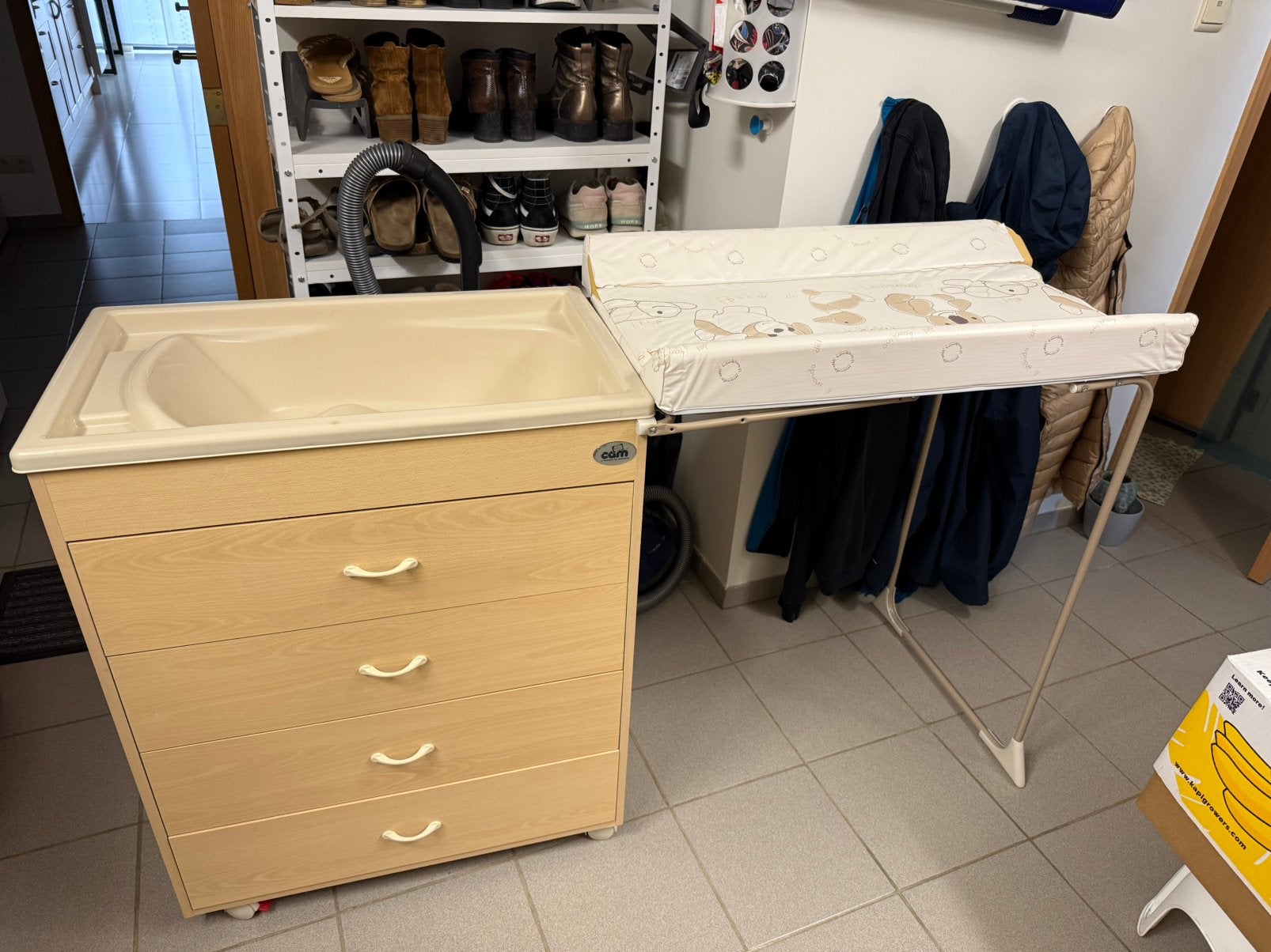 Commode - omvormbaar tot bad en verzorgkussen, Ophalen, Zo goed als nieuw