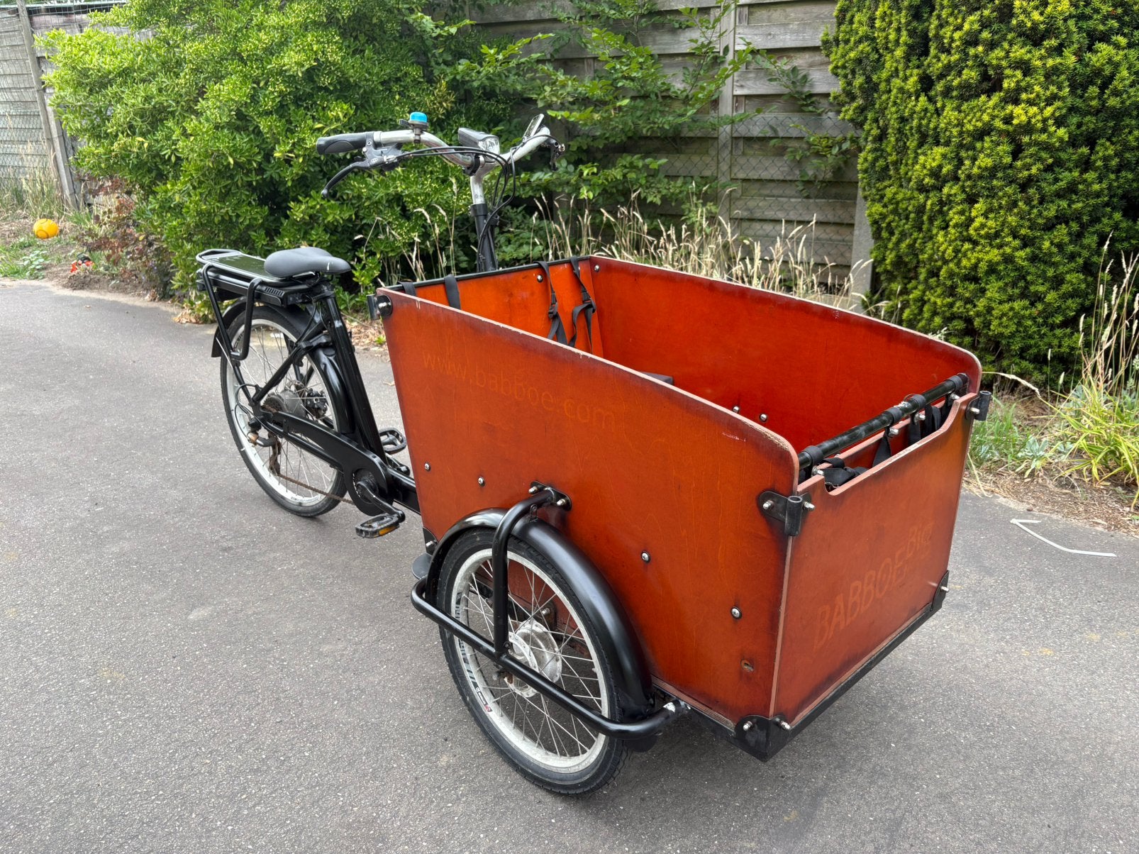 Elektrische babboe big E bakfiets te koop, brengen mogelijk, Fietsen en Brommers, Fietsen | Bakfietsen, Ophalen of Verzenden, Zo goed als nieuw