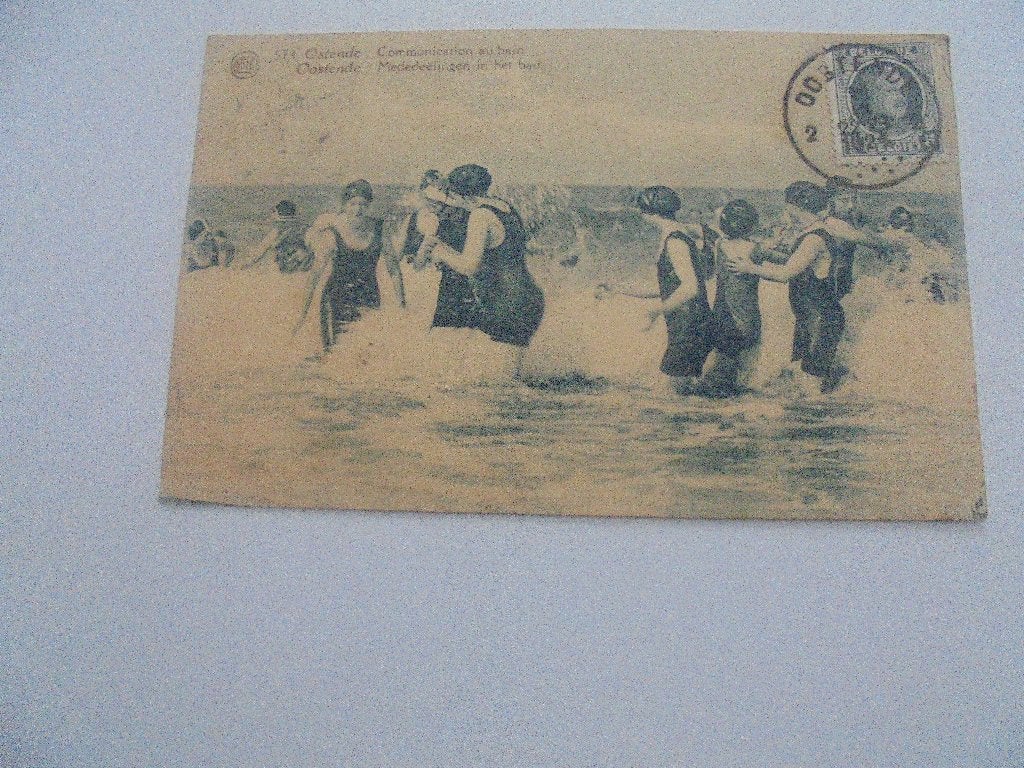 oostende- spelen in de zee, Verzamelen, Verzenden, 1920 tot 1940, Gelopen, West-Vlaanderen