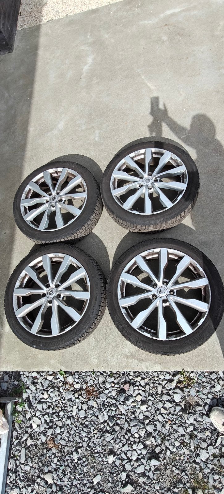 winterbanden Renault Scenic met originele velgen. 195/55/R20, Ophalen, Gebruikt, Winterbanden, Band(en)