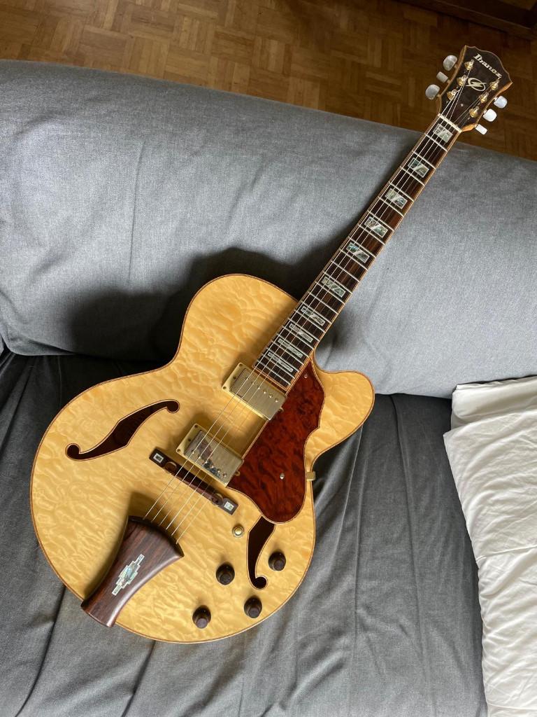 Ibanez AF125, Musique & Instruments, Instruments à corde | Guitares | Électriques, Enlèvement, Comme neuf, Hollow body, Ibanez