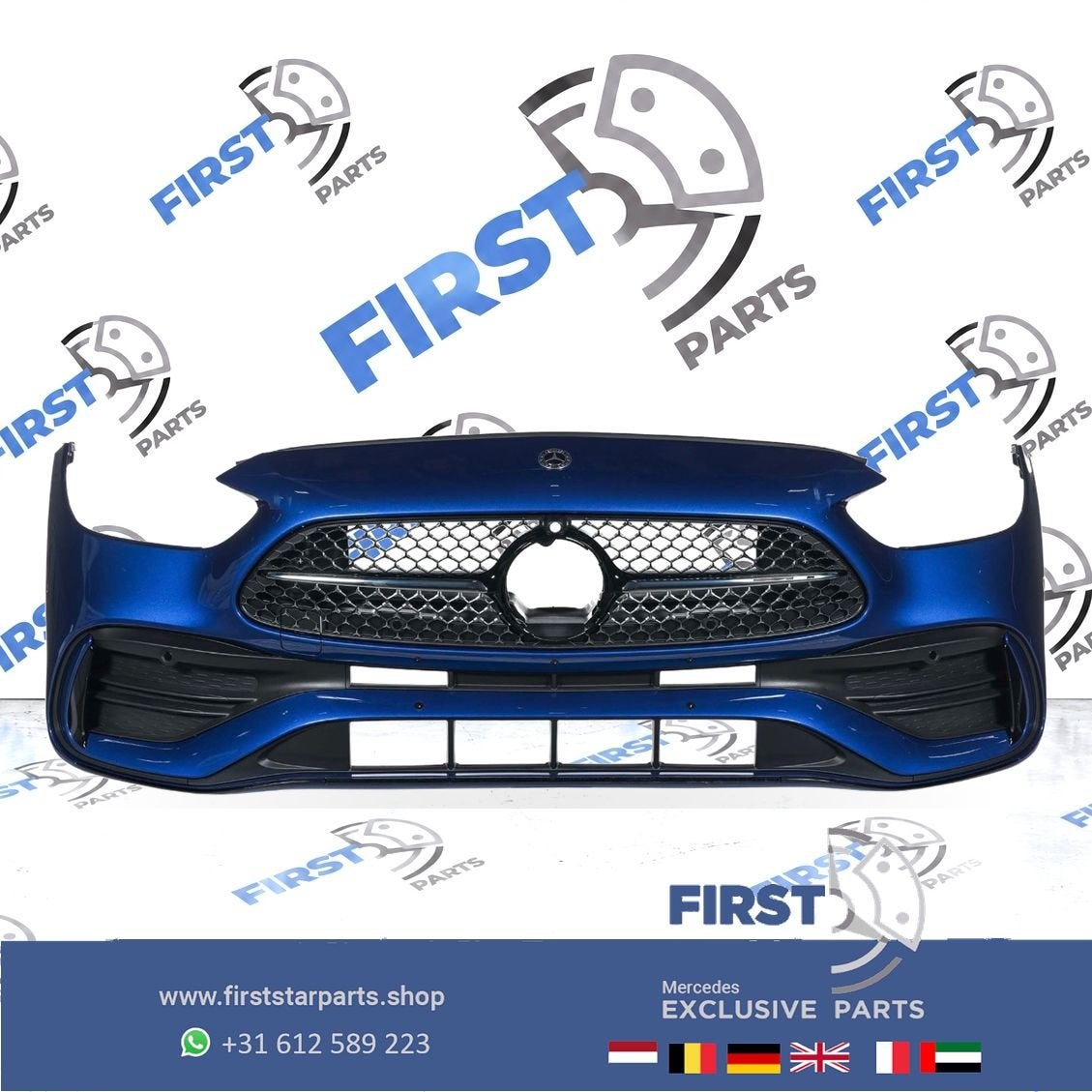 BUMPER W206 S206 AMG VOORBUMPER + DIAMOND STARS GRIL COMPLEE