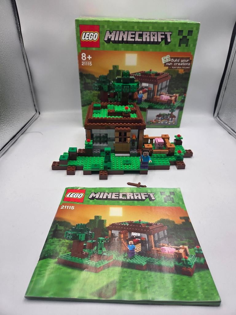 Lego Minecraft 21115 La première nuit, Instructions incluses, Enlèvement ou Envoi, Minecraft, Lego