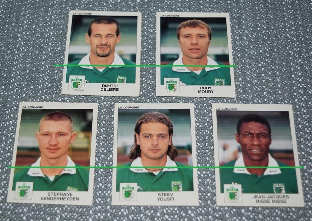 Panini Football 2001/La Louvière/5 autocollants, Collections, Articles de Sport & Football, Comme neuf, Affiche, Image ou Autocollant