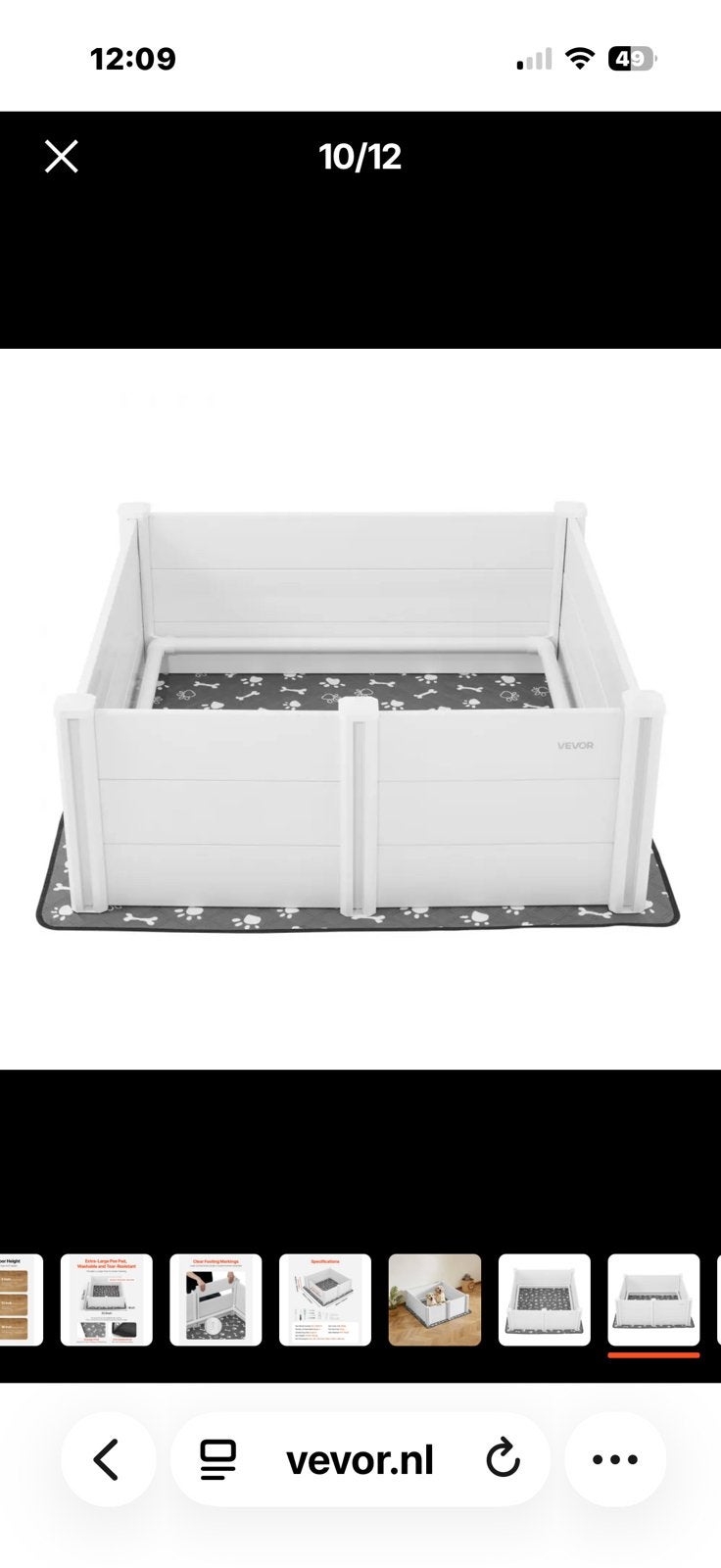 Werpbox voor puppy’s, Ophalen, Zo goed als nieuw