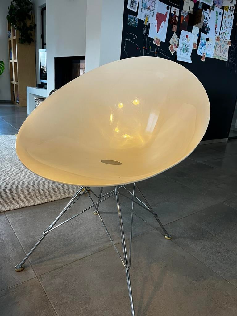 6 stoelen Kartell, Huis en Inrichting, Stoelen, Ophalen, Kunststof, Gebruikt, Wit