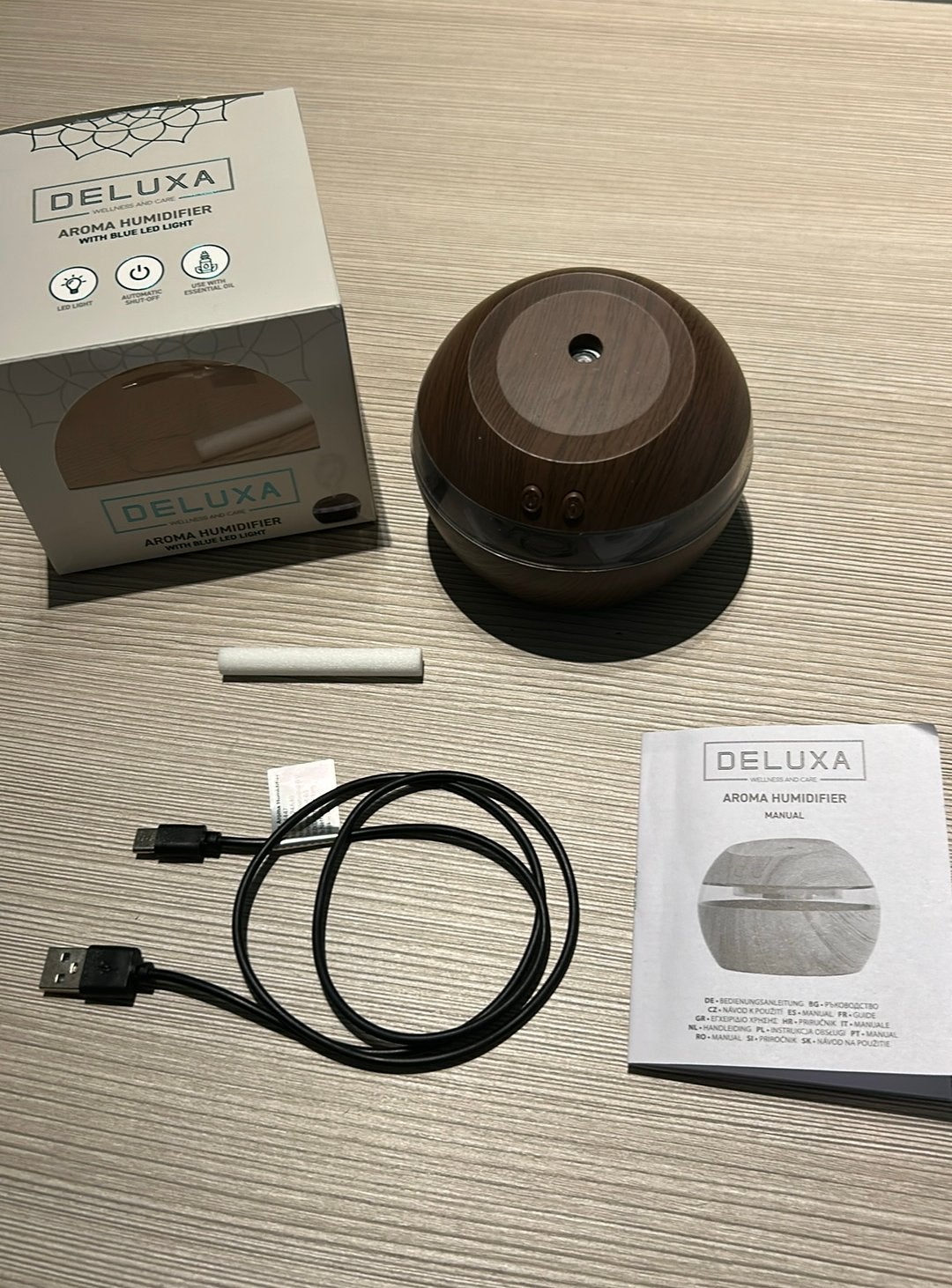 Deluxa Aroma Humidifier - met blauw LED-lampje, Ophalen, Zo goed als nieuw