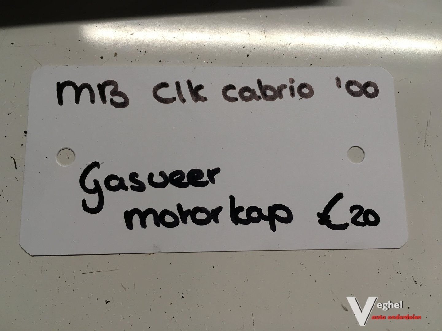 Mercedes  CLK Cabrio 2000  Gasveer tbv Motorkap, Gebruikt, -, -, Ophalen of Verzenden