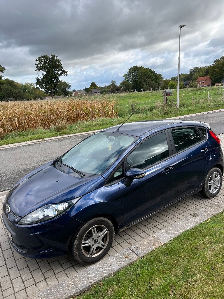 Ford Fiesta 1.2 Benzine, Auto's, Euro 5, Stof, Zwart, Blauw