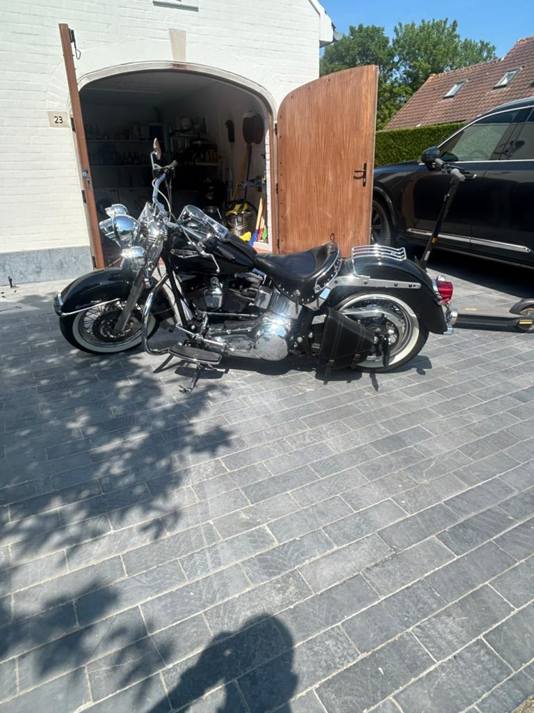 Harley-Davidson Softail Heritage noir, Permis Moto A, Occasion, Plus de 35 kW, Chopper
