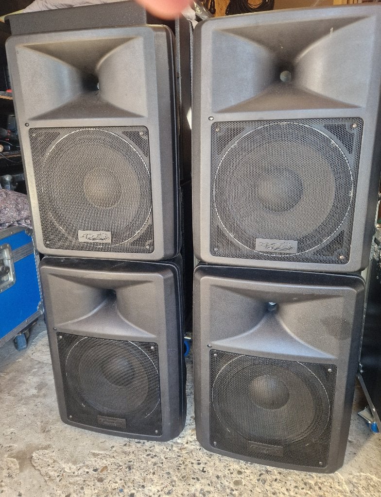 set 4 x BST WP 360 300w/12"+1"/sx, Muziek en Instrumenten, Ophalen, Zo goed als nieuw, Minder dan 500 watt, P.A.
