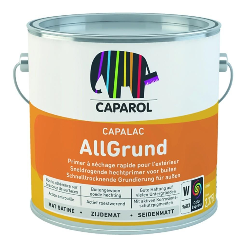 Caparol Capalac AllGrund Primer, 0,85 of 2 1/2 ltr Wit Zijde, Doe-het-zelf en Bouw, Verf, Beits en Lak, Ophalen, Nieuw, Wit, Verf