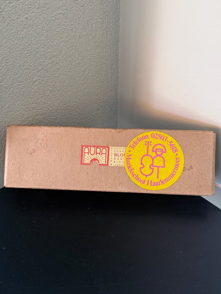 Vintage | AURA Houten Blokfluit, Musique & Instruments, Instruments à vent | Flûtes à bec, Envoi, Utilisé