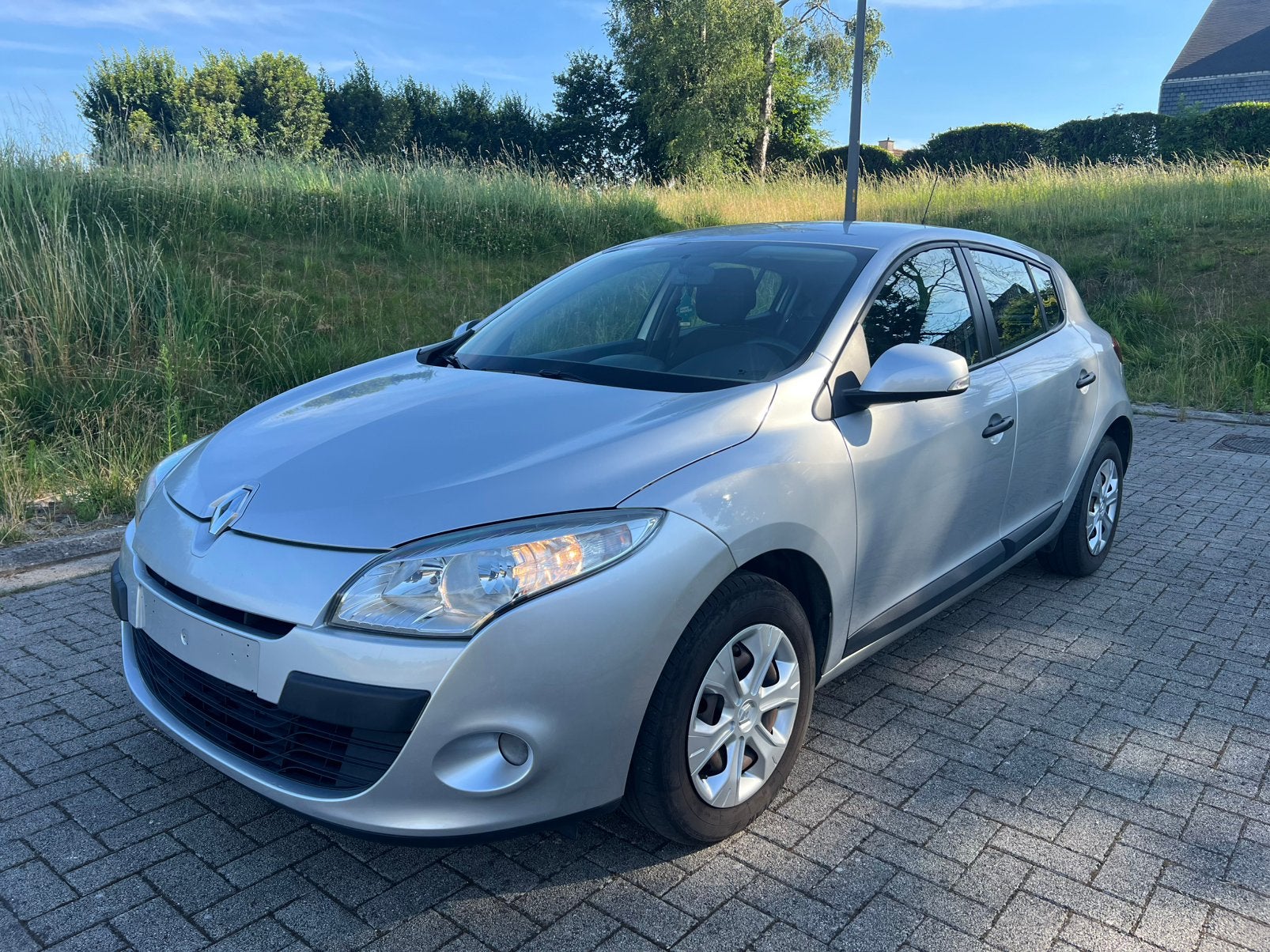 Renault Megane/1.6Benzine/2009/119.000Km/Carnet/Euro4/Airco, Autos, Renault, Argent ou Gris, Achat, Entreprise, Boîte manuelle