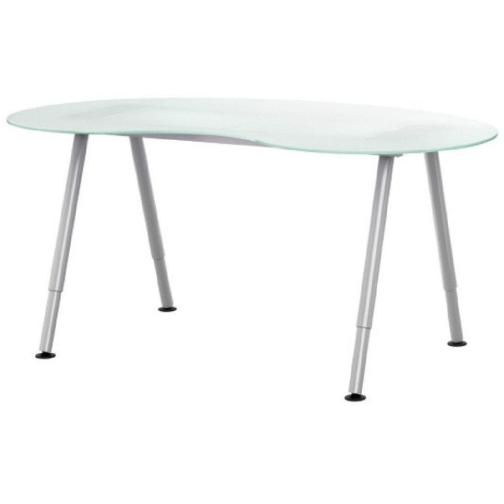 Zeldzaam Vintage IKEA "Bean Desk" Galant 2009 matglas, Ophalen, 160 cm, Vintage, Zo goed als nieuw