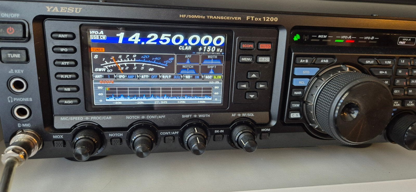 Yaesu ftdx1200, Ophalen