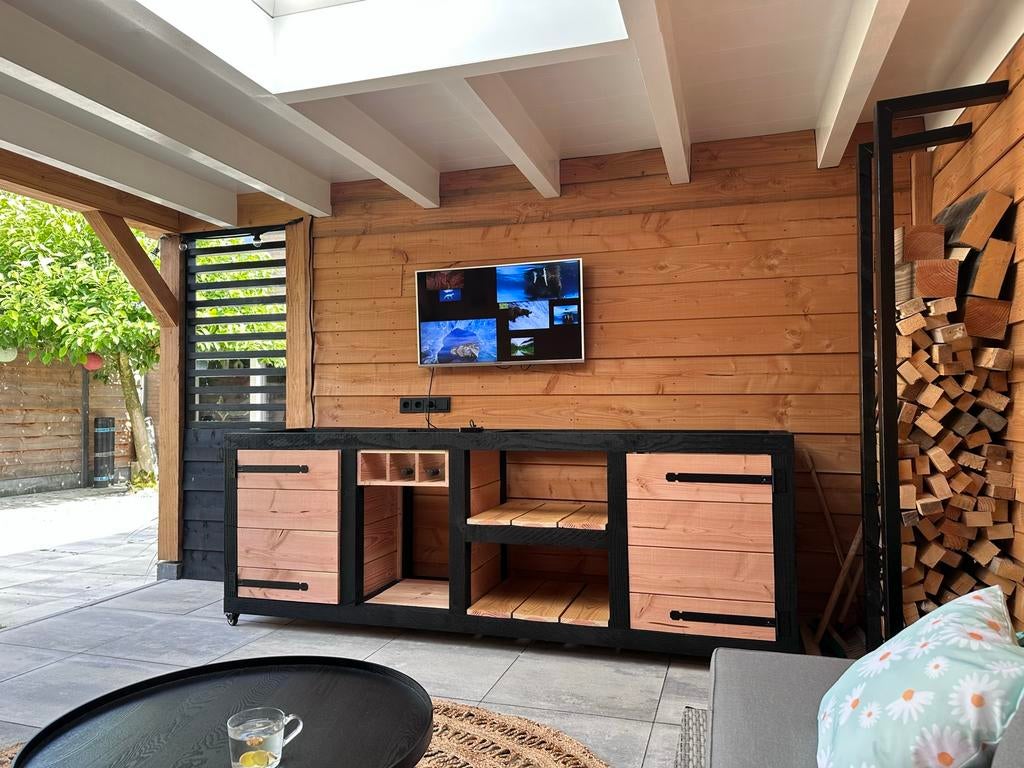 Prachtige Douglas buitenkeuken op maat aangeboden, Tuin en Terras, Terrasverwarmers, Nieuw, Ophalen