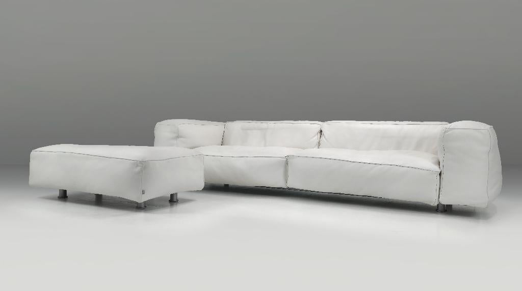 Edra – Gran Khan sofa met hocker, Huis en Inrichting, Zetels | Zetels, 250 tot 300 cm, 100 tot 125 cm, Ophalen of Verzenden, Zo goed als nieuw