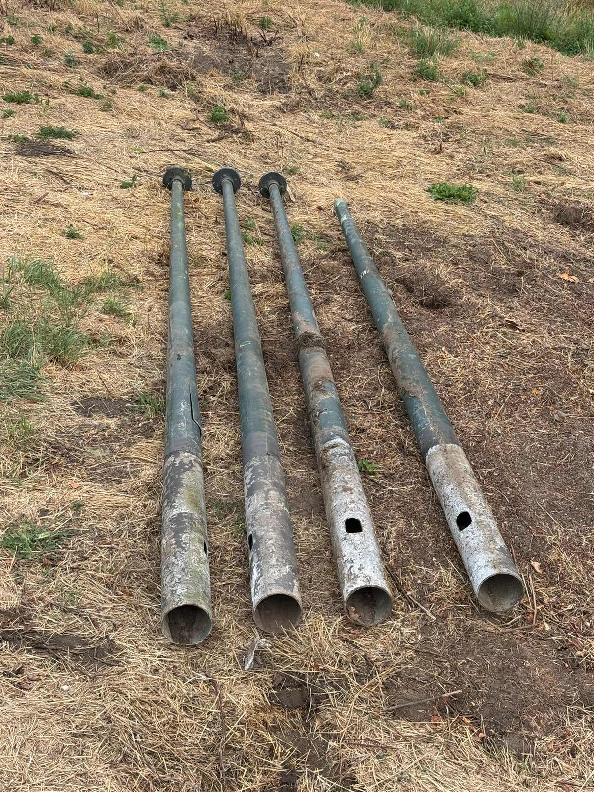 4 lantaarnpalen te koop!, Enlèvement, Utilisé, Alimentation secteur, Lampadaire