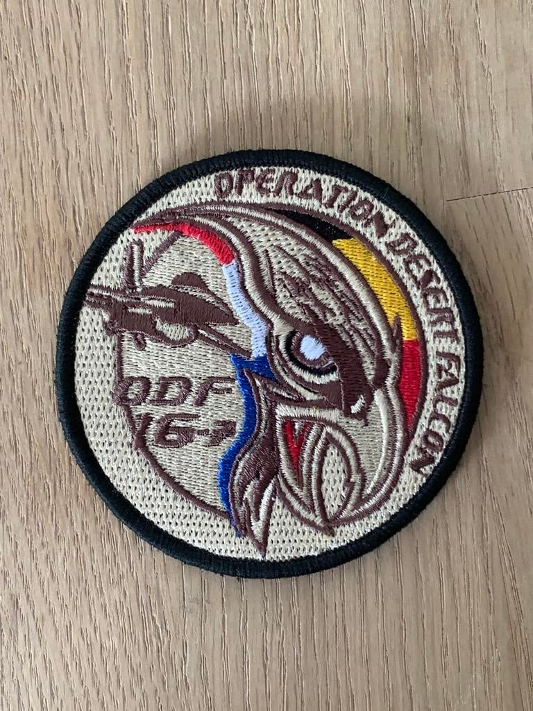 Patch BAF ODF Desert Falcon 16-7, Verzamelen, Luchtvaart en Vliegtuigspotten, Ophalen of Verzenden, Zo goed als nieuw