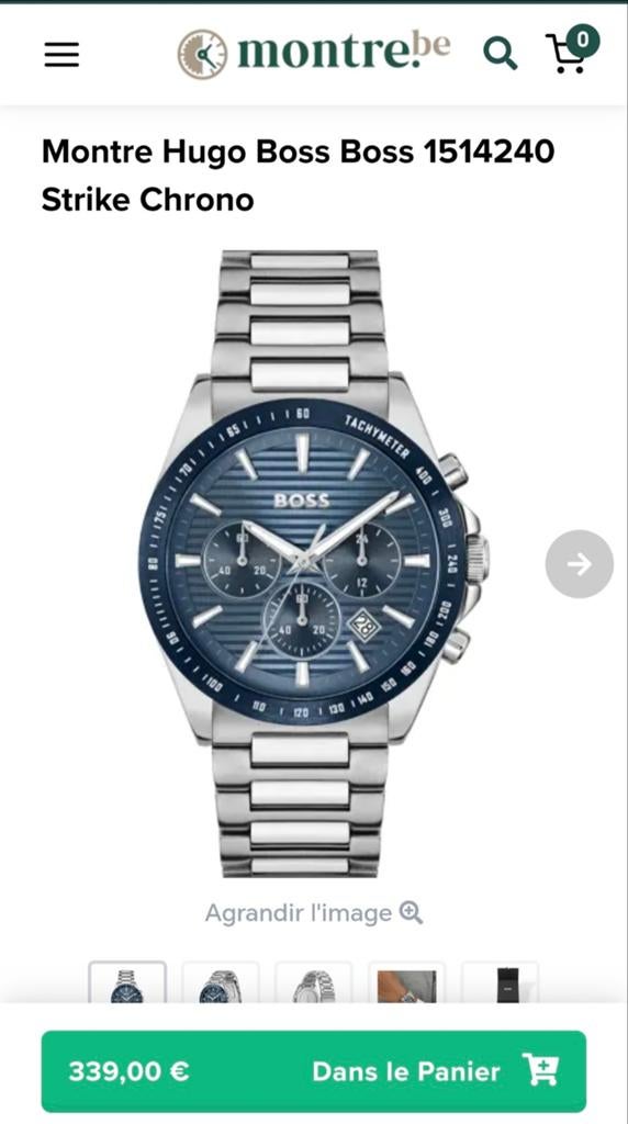 Montre Hugo Boss Neuf, Bijoux, Sacs & Beauté, Montres | Hommes, Enlèvement ou Envoi