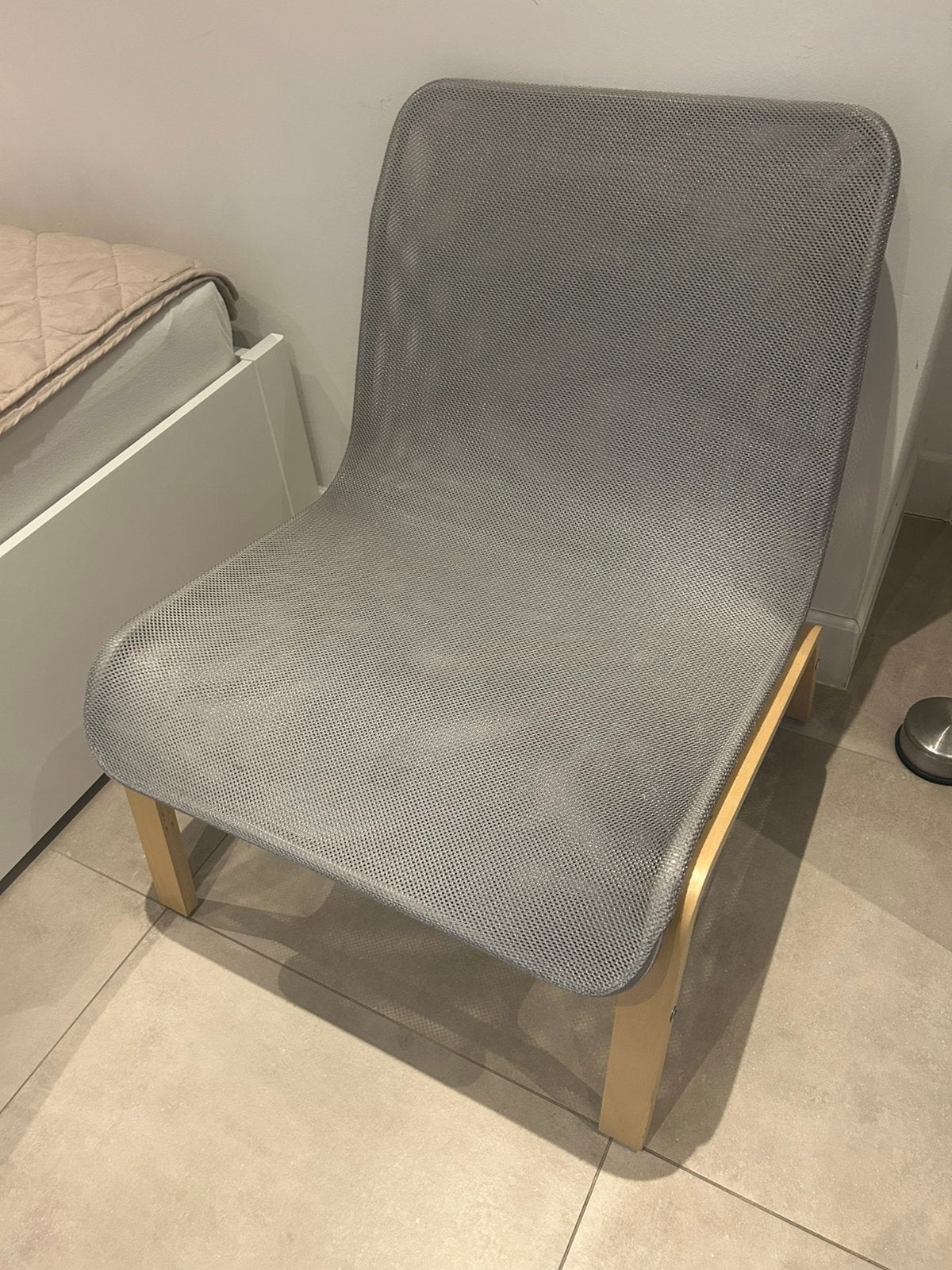 2 x 1 zit ikea, Maison & Meubles, Chaises, Gris, Deux, Enlèvement, Utilisé