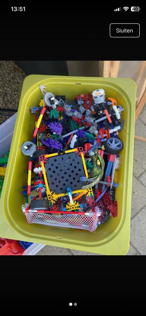 Ikea lage bak vol knex, Kinderen en Baby's, Ophalen of Verzenden, Zo goed als nieuw