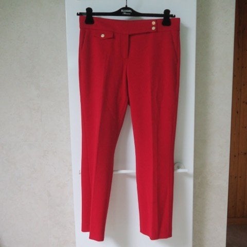 Broek nieuw rood logoknopen Seductive Inez mt 42, Enlèvement ou Envoi, Longs, Seductive Inez, Taille 42/44 (L)