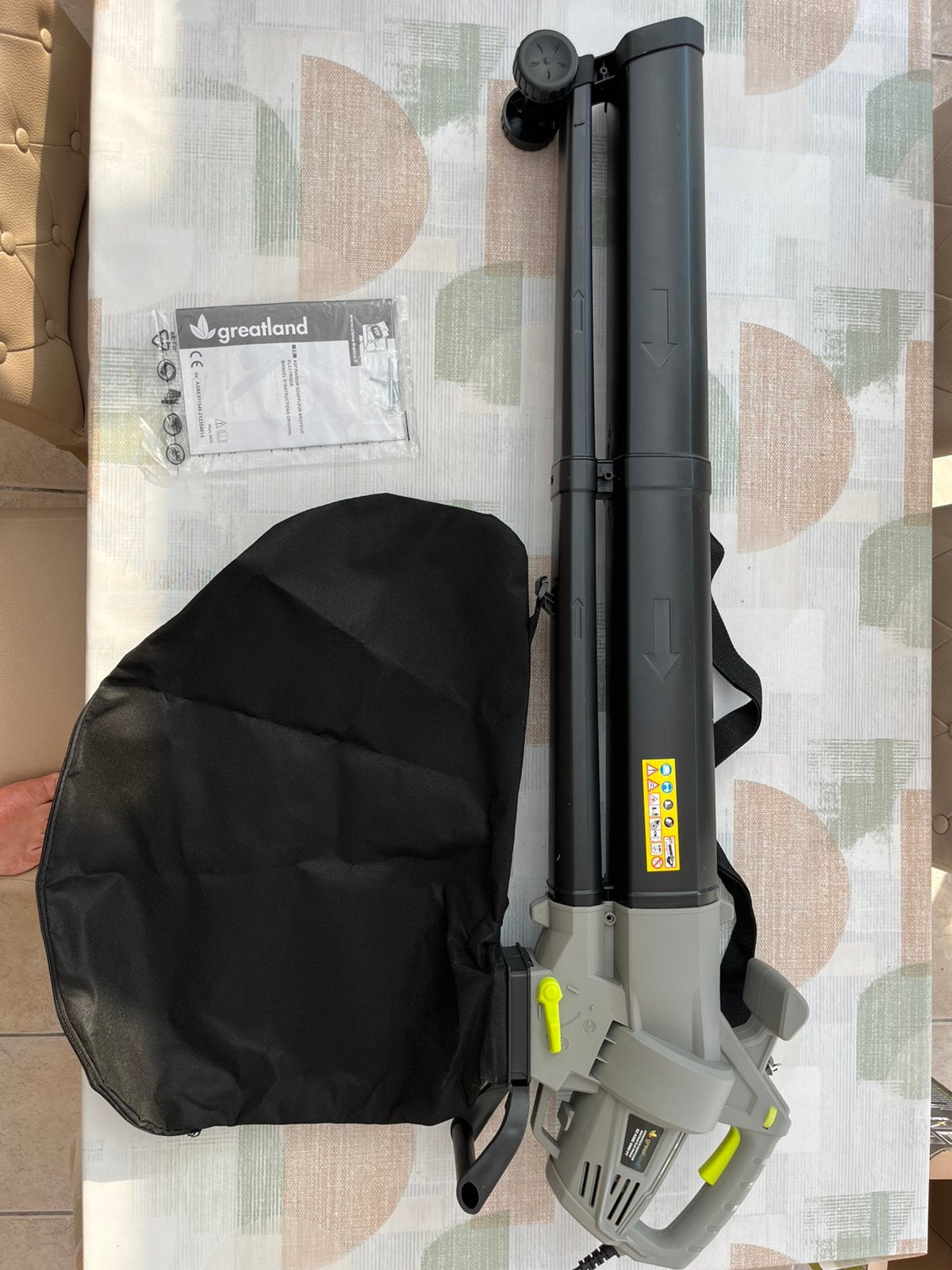 Souffleur à feuilles neuf, Neuf, Avec sac de ramassage, Électrique, Porté à la main
