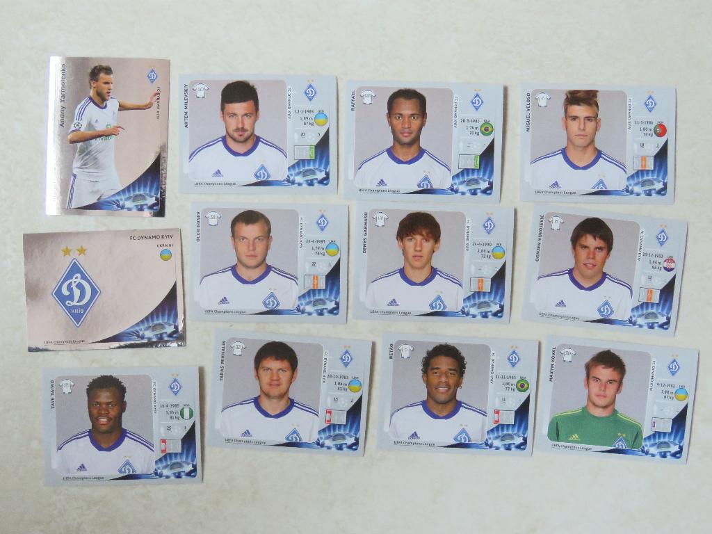 PANINI - LIGUE DES CHAMPIONS 2012-2013 FC DYNAMO KIEV, Enlèvement ou Envoi, Comme neuf, Plusieurs autocollants