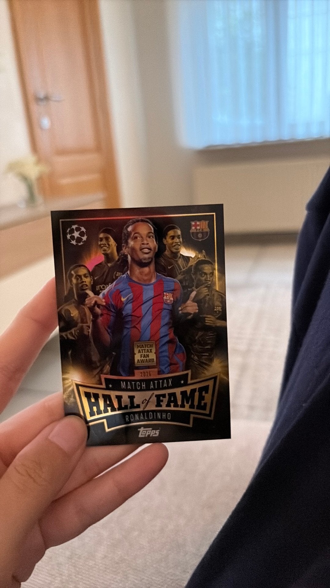 Match Attax Ronaldinho card 2026, Hobby en Vrije tijd, Verzamelkaartspellen | Yu-gi-Oh!, Ophalen, Zo goed als nieuw